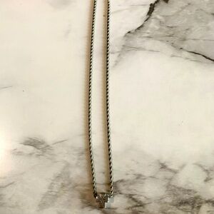 Silver-colored Cross Necklace